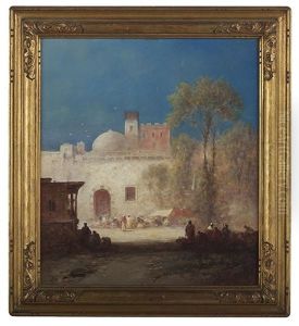 North African/algerian Market Scene