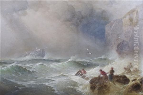 Storm With Shipwreck - view 1