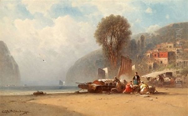Figures On The Shore - view 1