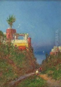 Mediterranean View by George Washington Nicholson