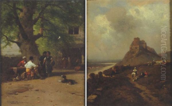 Figures Gathered At A Table - view 1