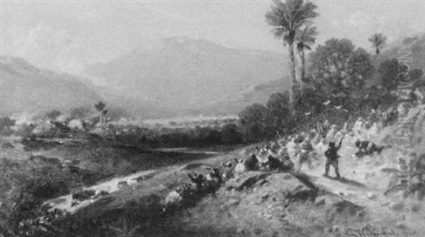 Arabs On Hillside - view 1