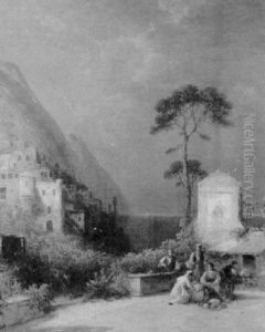 Bay Of Naples by George Washington Nicholson