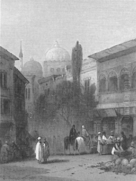 Market In An Arab Town - view 1