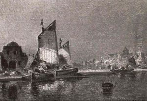 Mediterranean Port by George Washington Nicholson