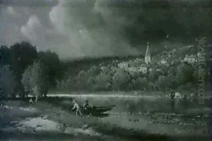 On The Delaware Water Gap by George Washington Nicholson