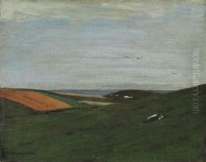 On The Downs, Rottingdean by William Nicholson