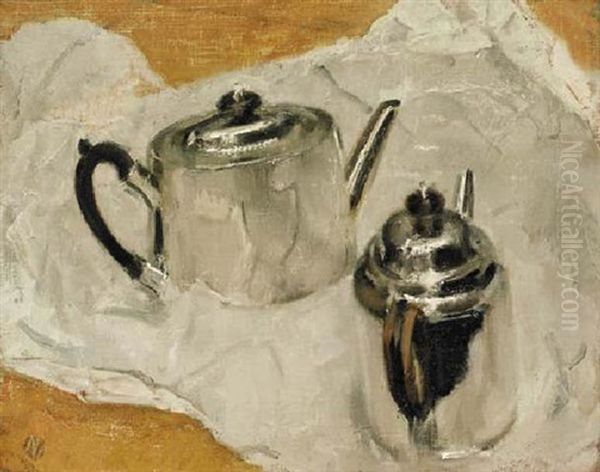 Silver Teapots - view 1