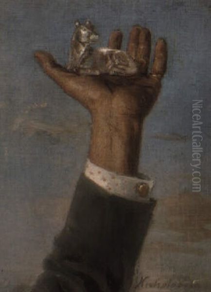 The Painter's Hand With Crystal Horse - view 1