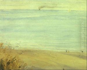 The Lido-5 Pm by William Nicholson