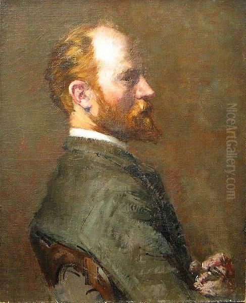 A Portrait Of A Gentleman In Profile - view 1