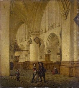 Kircheninterieur (sint Bavo In Haarlem) by Isaac van Nickele