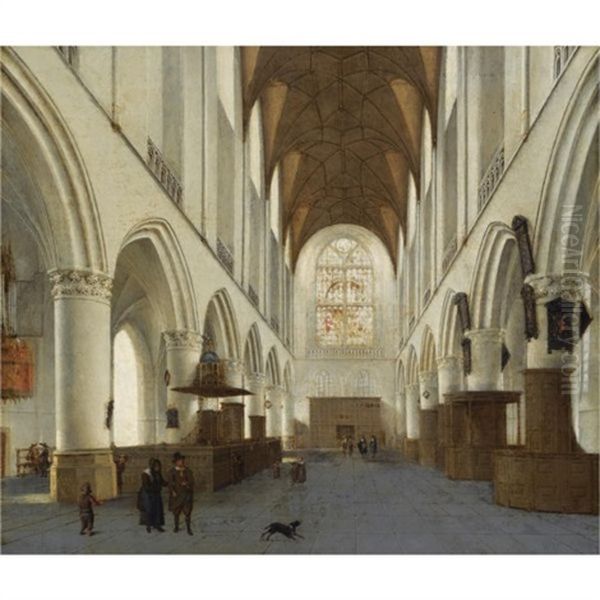 The Interior Of The Church Of Saint Bavo, Haarlem - view 1