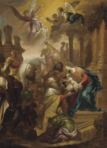 Adoration Of The Magi by Bartolomeo Biscaino
