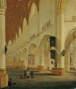 In St. Bavo In Haarlem by Isaac van Nickele