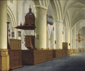 Das Innere Einer Gotischen Kirche