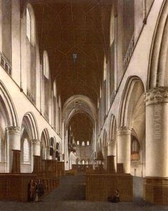 The Church Of Saint Bav, Haarlem by Isaac van Nickele