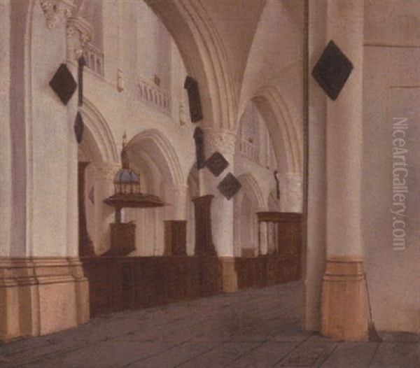 The Interior Of Saint Bavo's Haarlem - view 1