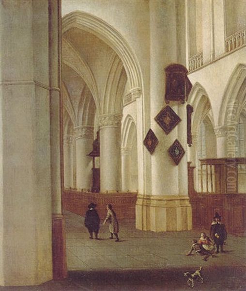 The Interior Of The Nieuwe Kerk, Delft - view 1