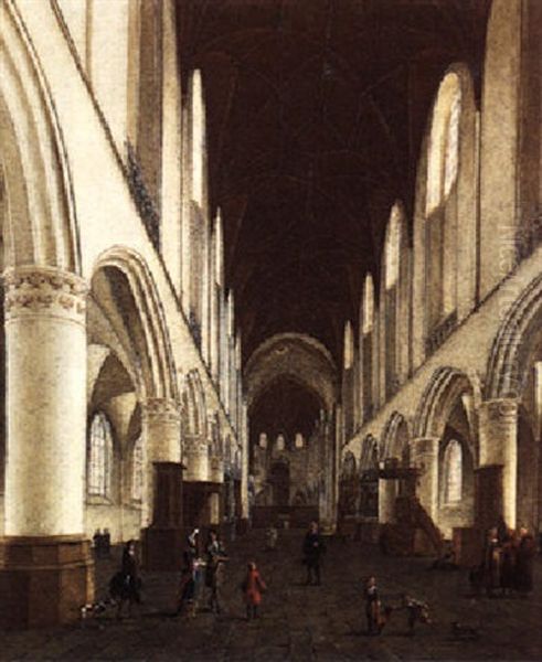 Haarlem, A View Of The Interior Of The Sint Bavo Kerk - view 1