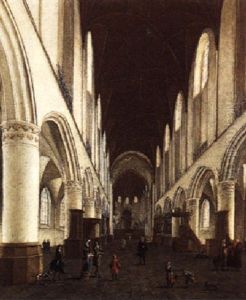 Haarlem, A View Of The Interior Of The Sint Bavo Kerk
