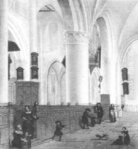Kircheninterieur by Isaac van Nickele