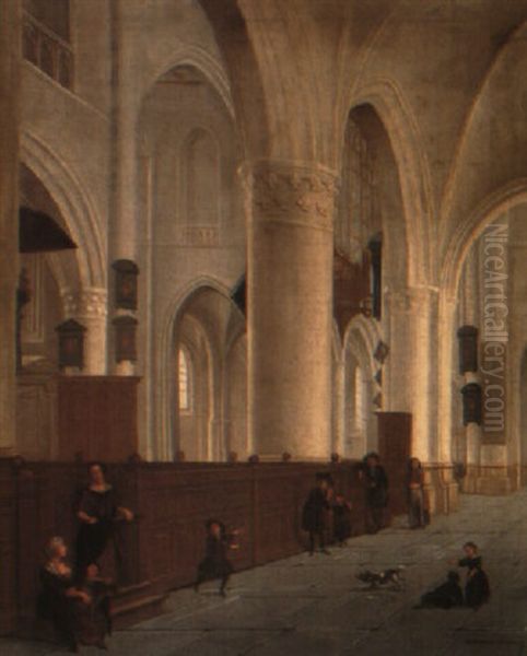 The Interior Of The St. Bavo Church In Haarlem - view 1