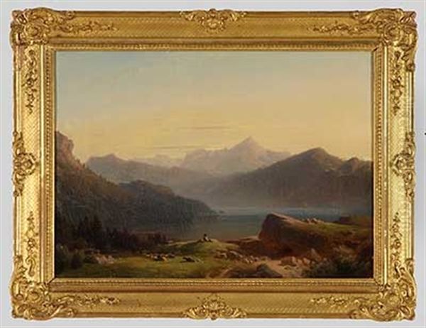 Schafer Vor Alpenseeidylle - view 1