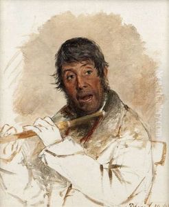 The Flute Player by Erskine Nicol