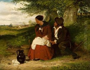 A Rustic Courtship by Erskine Nicol