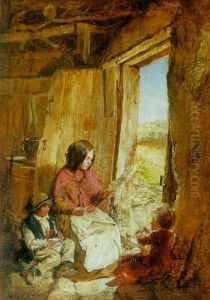 The Old Cabin Door by Erskine Nicol