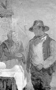 Sailor Bartering For Goods by Erskine Nicol