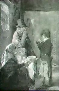 As The Old Cock Crows by Erskine Nicol