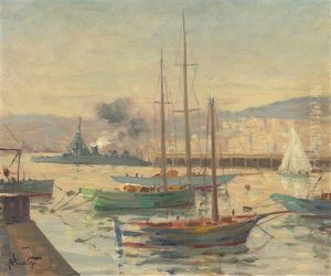 Le Port D'alger by Paul Nicolai