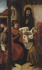 The Supper At Emmaus by Nicolas d' Ypres