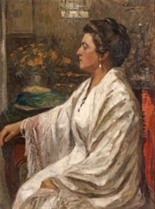 Dama Con Manton by Vicente Nicolau Cotanda