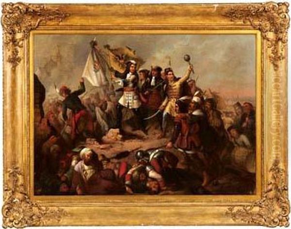 Eugenio Di Savoia Alla Battaglia Di Kalenberg - view 1