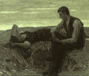Paar In Der Abenddammerung by Martin Nicolaus