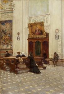 Interieur Einer Kirche by Gabriel Nicolet