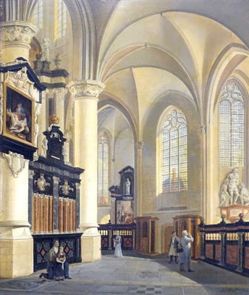 Interieur De L'eglise Saint Jacques A Anvers (?) - view 1
