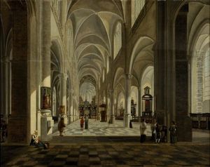 Church-interior by Josephus Christianus Nicolie