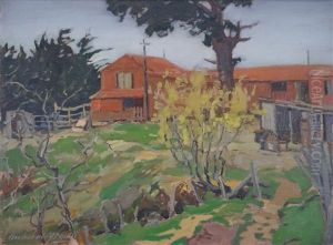 Red Barn by Archibald Frank Nicoll