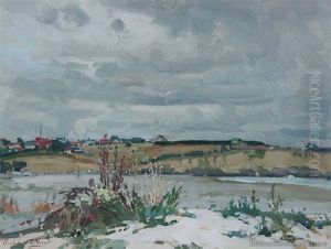 Caroline Bay, Timaru by Archibald Frank Nicoll