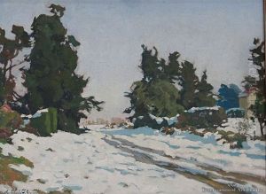 The Oast House Deans Bush Christchurch by Archibald Frank Nicoll