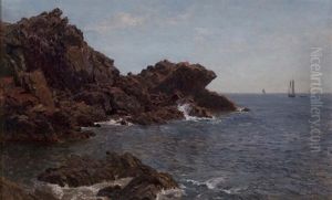 Pulpit Rock, Nahant, Massachusetts by James Craig Nicoll