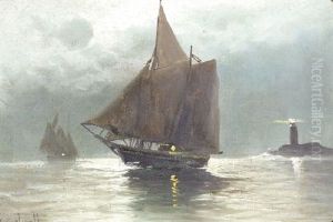 Moonlit Harbor by James Craig Nicoll