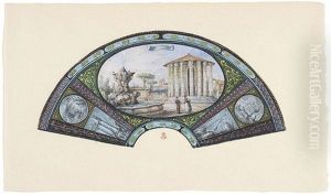 Progetto Per Ventaglio Dipinto Con Vedute Di Roma Progetto Per Ventaglio Dipinto Con Vedute Di Roma
