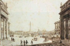 Vue De La Place De Popolo