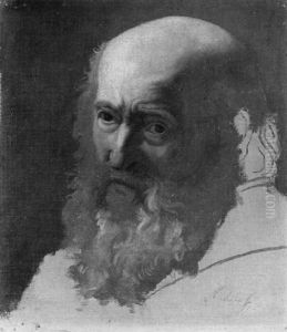 Kopf Eines Bartigen Mannes by Johann Martin Niederee