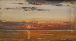 Solnedgang, Hvaler 1896 Solnedgang, Hvaler 1896